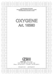 Gessi OXYGENE 16560 Manual