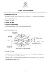 Citizen 0S62 Instruction Manual