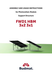 Budmat FWD1 HBM 3x2 Assembly And Usage Instructions
