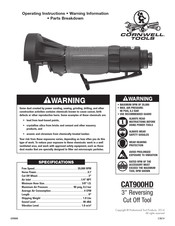Cornwell Tools CAT900HD Operating Instructions, Warning Information, Parts Breakdown