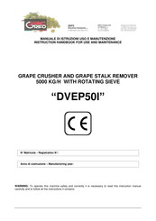 Grifo DVEP50I Instruction Handbook Manual