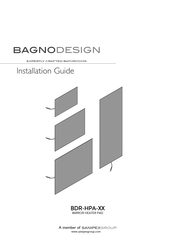 Sanipex BAGNODESIGN BDR-HPA Series Installation Manual