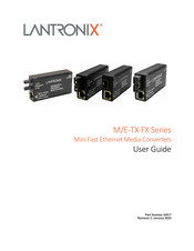 Lantronix M/E-TX-FX-01SC User Manual