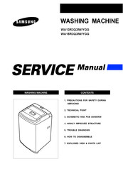 Samsung WA13R3Q3IW/YGG Service Manual