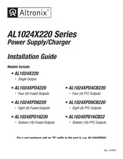Altronix AL1024XPD4CB220 Installation Manual