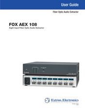 Extron electronics FOX AEX 108 User Manual