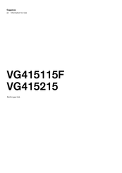 Gaggenau VG415115F Information For Use
