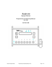 TeeJet 814 Programming And Operating Manual