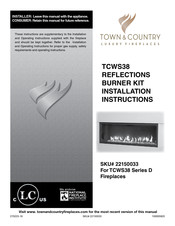 Town & Country Fireplaces 22150033 Installation Instructions Manual
