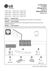 LG LSAA012-UX5 Installation Manual