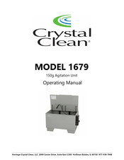 Crystal Clean 1679 Operating Manual
