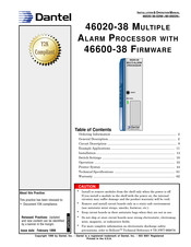 Dantel B11-46020-38 Installation & Operation Manual