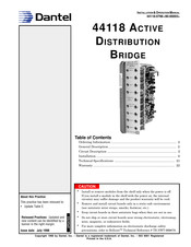 Dantel 44118 Installation & Operation Manual