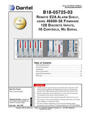 Dantel B18-05725-01 Installation & Operation Manual