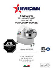 Omcan MX-IT-0025 Instruction Manual