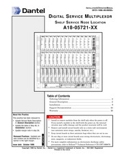 Dantel A18-05721-06 Installation & Operation Manual