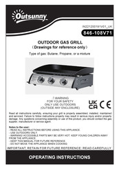 Outsunny 846-108V71 Operating Instructions Manual
