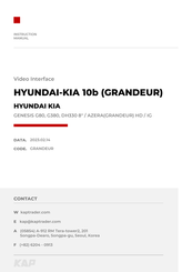 KAP HYUNDAI-KIA 10b Instruction Manual