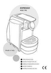 Capitani ESPRESSO 700 Instructions For Use Manual