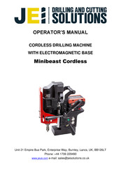 JEI Minibeast Cordless Operator's Manual
