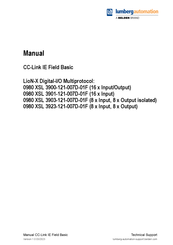 Belden Lumberg Automation 0980 XSL 3923-121-007D-01F Manual