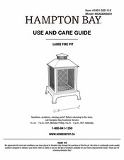 HAMPTON BAY 1001 025 115 Use And Care Manual