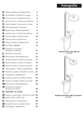 Hans Grohe Rainfinity Showerpipe 250 1jet EcoSmart 28742 Series Instructions For Use/Assembly Instructions