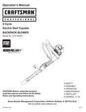 Craftsman Incredi-Pull 316.794001 Operator's Manual
