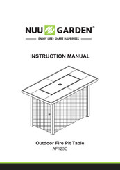 Nuu Garden AF125C Instruction Manual