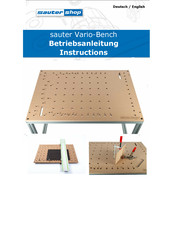 sauter Vario-Bench Instructions Manual