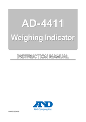 A&D AD-4411-PRT Instruction Manual