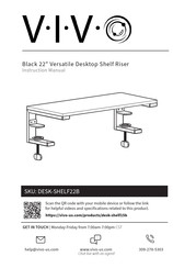 Vivo DESK-SHELF22B Instruction Manual