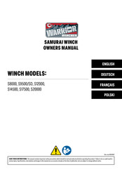 WARRIOR SAMURAI S9500SD Owner's Manual