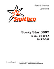 Smithco Spray Star 300T Parts & Service Operators