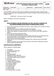 Hi-Force HTWP2140P Operating Instructions Manual