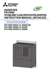 Mitsubishi Electric FR-F800 Instruction Manual