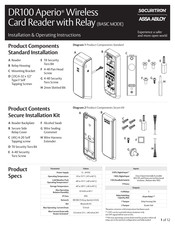 Assa Abloy SACURITRON Aperio DR100 Installation & Operating Instructions Manual