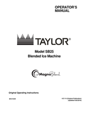 Taylor SB25 Operator's Manual
