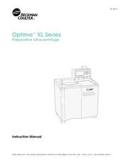 Beckman Coulter Optima XL Series Instruction Manual