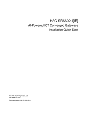 H3C SR6602-I Installation, Quick Start