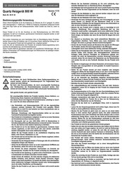 Conrad 560142 Operating Instructions Manual