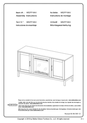 Walker Edison W52FP18AV Assembly Instructions Manual