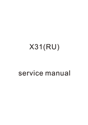 BBK X31(RU) Service Manual