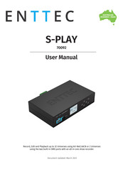 Enttec S-PLAY User Manual