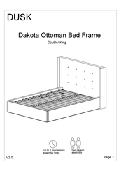 DUSK Dakota Ottoman Bed Frame Manual