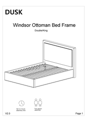 DUSK Windsor Ottoman Bed Frame Manual
