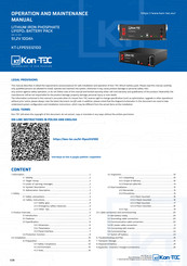 Kon-TEC KT-LFPES512100 Installation Manual