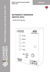 Könner & söhnen KS ATS 4/25 Inverter Manuals