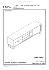 Next LOGAN DOVE 405601 Assembly Instructions Manual