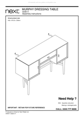 Next MURPHY 444617 Assembly Instructions Manual